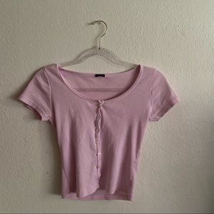 BRANDY MELVILLE pink zelly top